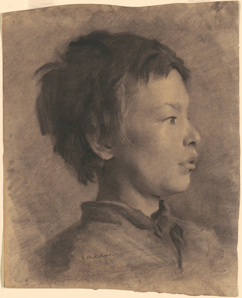 Kopf eines Jungen von Gari Melchers