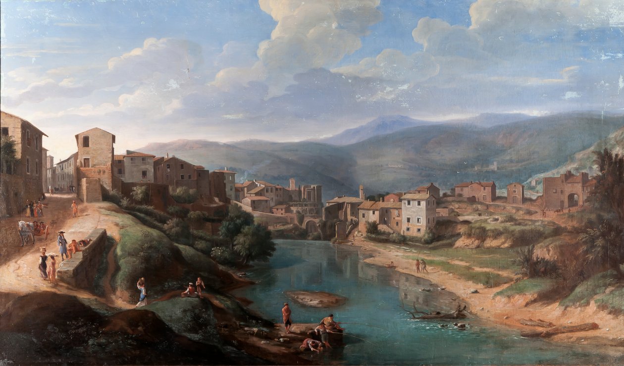 Blick auf den Aniene bei Tivoli, ca. 1710-15 von Gaspar van Wittel