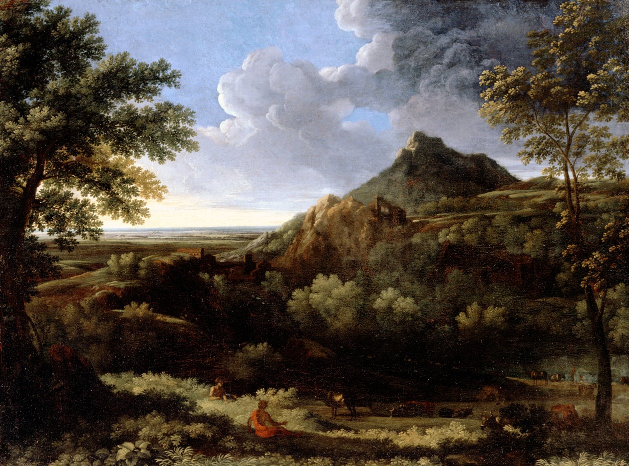 Landschaft in der römischen Campagna von Gaspard Poussin Dughet