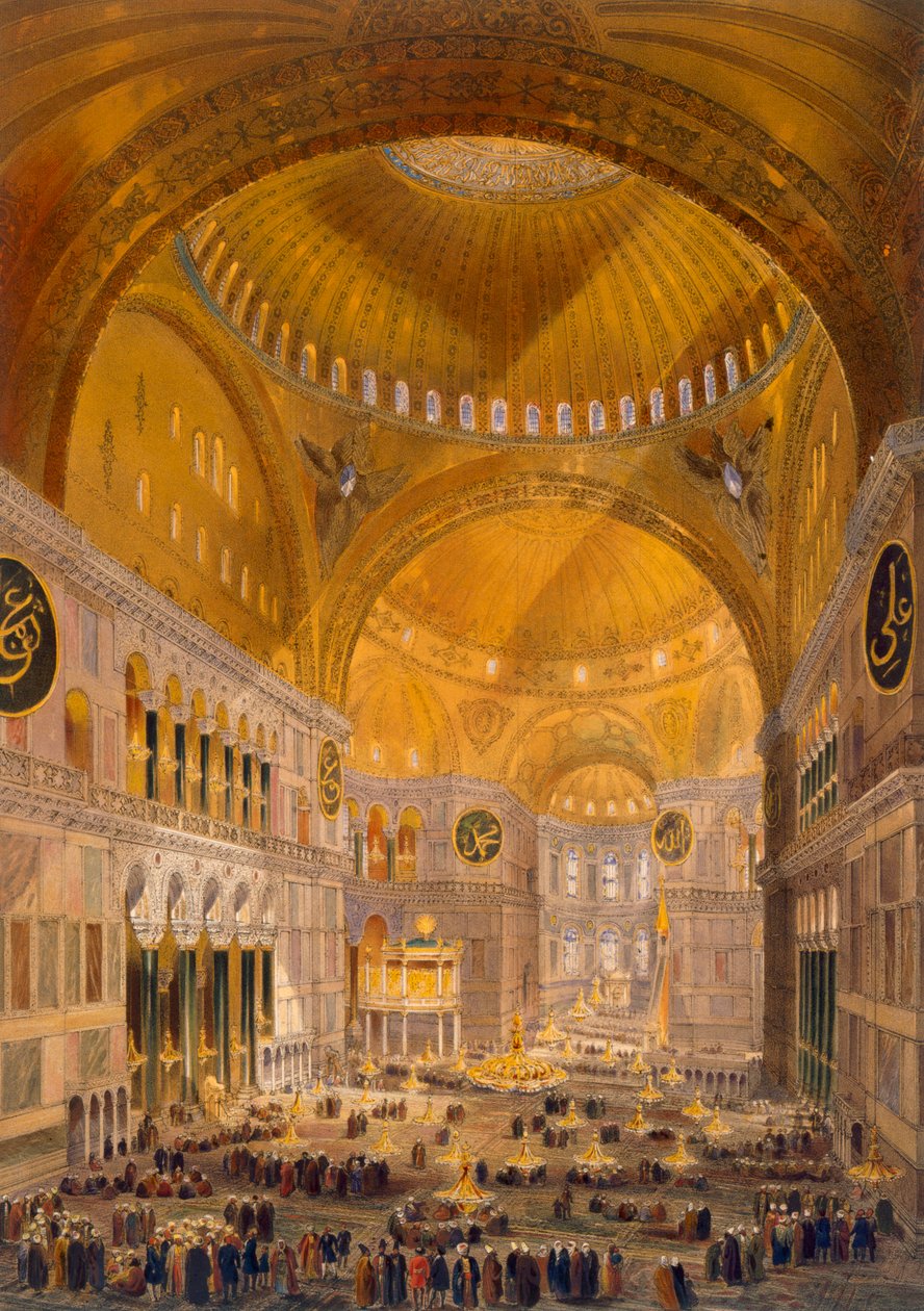 Hagia Sophia, Konstantinopel, 1852 von Gaspard Fossati