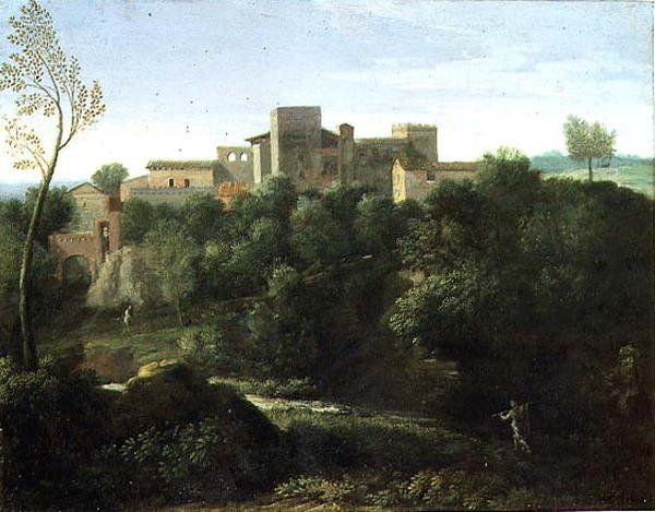 Klassische Landschaft von Gaspard Poussin Dughet