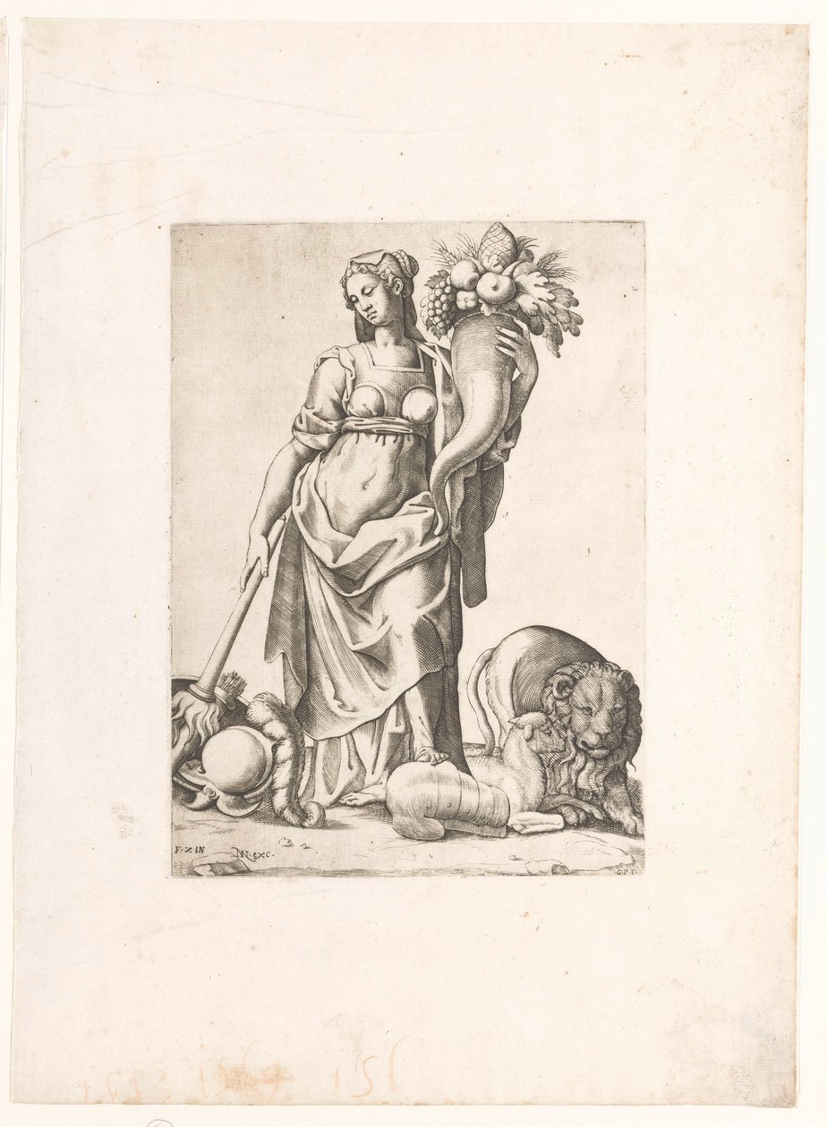 Allegorie auf den Überfluss dank des Friedens von Gaspare Oselli