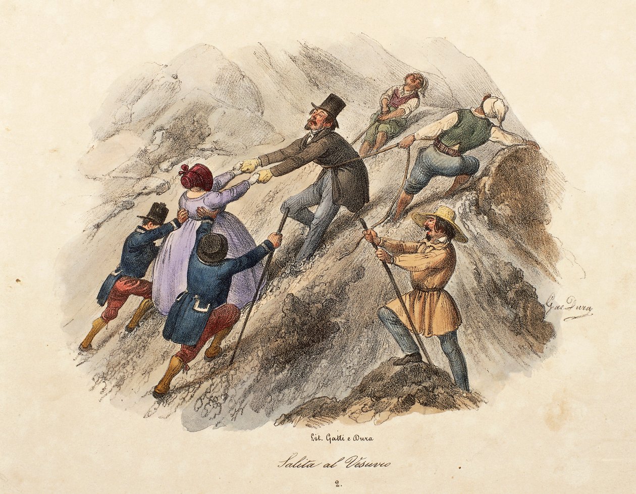 Der Aufstieg zum Vesuv von Gatti and Dura