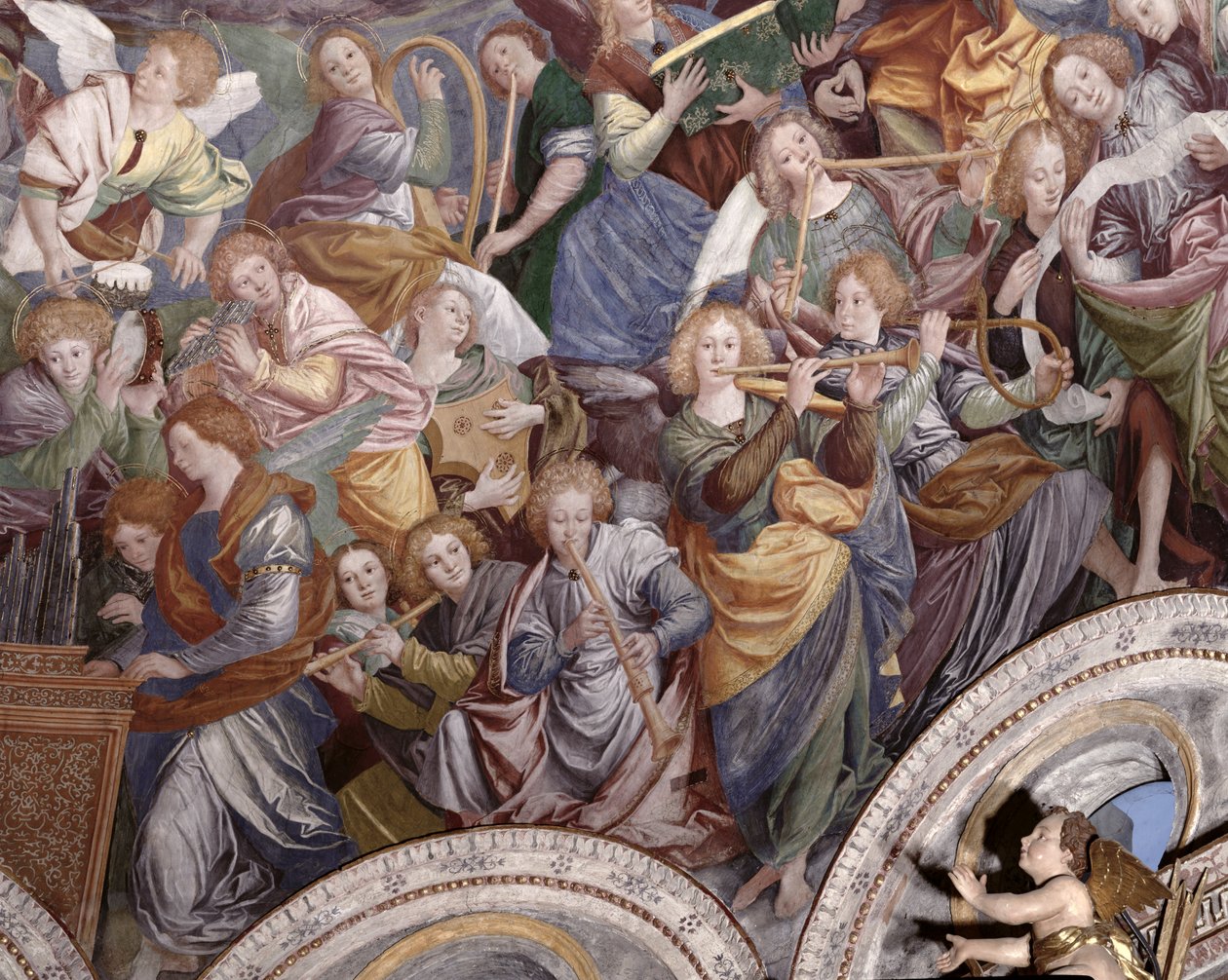 Das Konzert der Engel, 1534-36 (Detail) von Gaudenzio Ferrari
