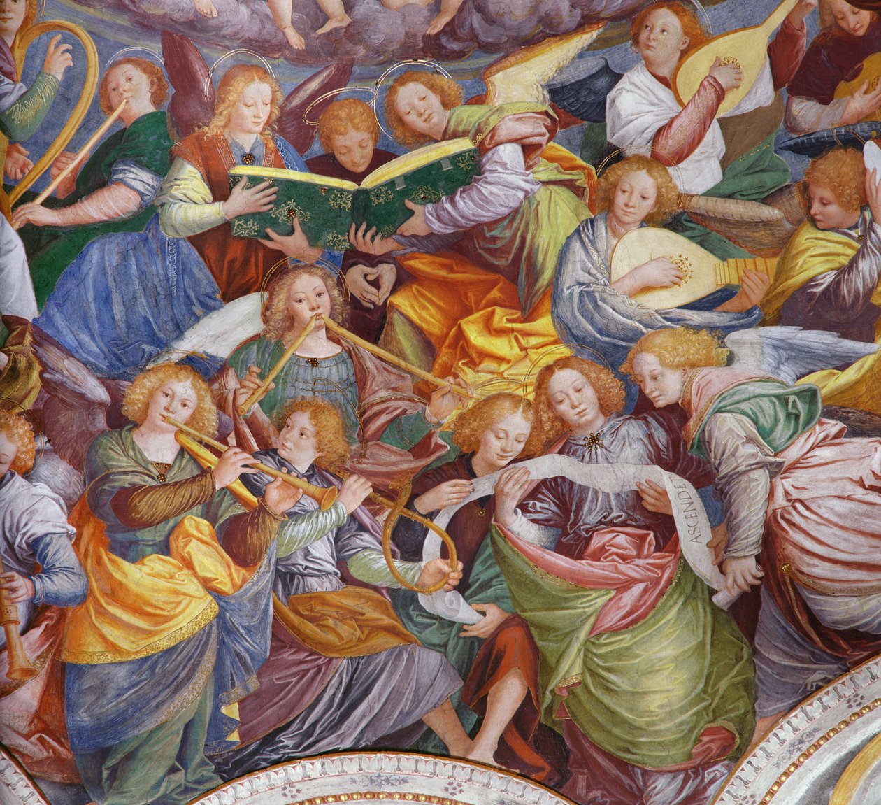 Das Konzert der Engel (Detail) von Gaudenzio Ferrari