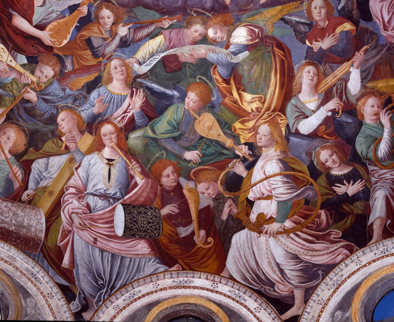 Das Konzert der Engel, 1534-36 (Detail) von Gaudenzio Ferrari
