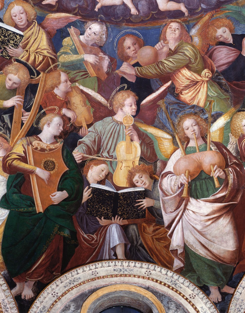 Das Konzert der Engel, 1534-36 (Detail) von Gaudenzio Ferrari