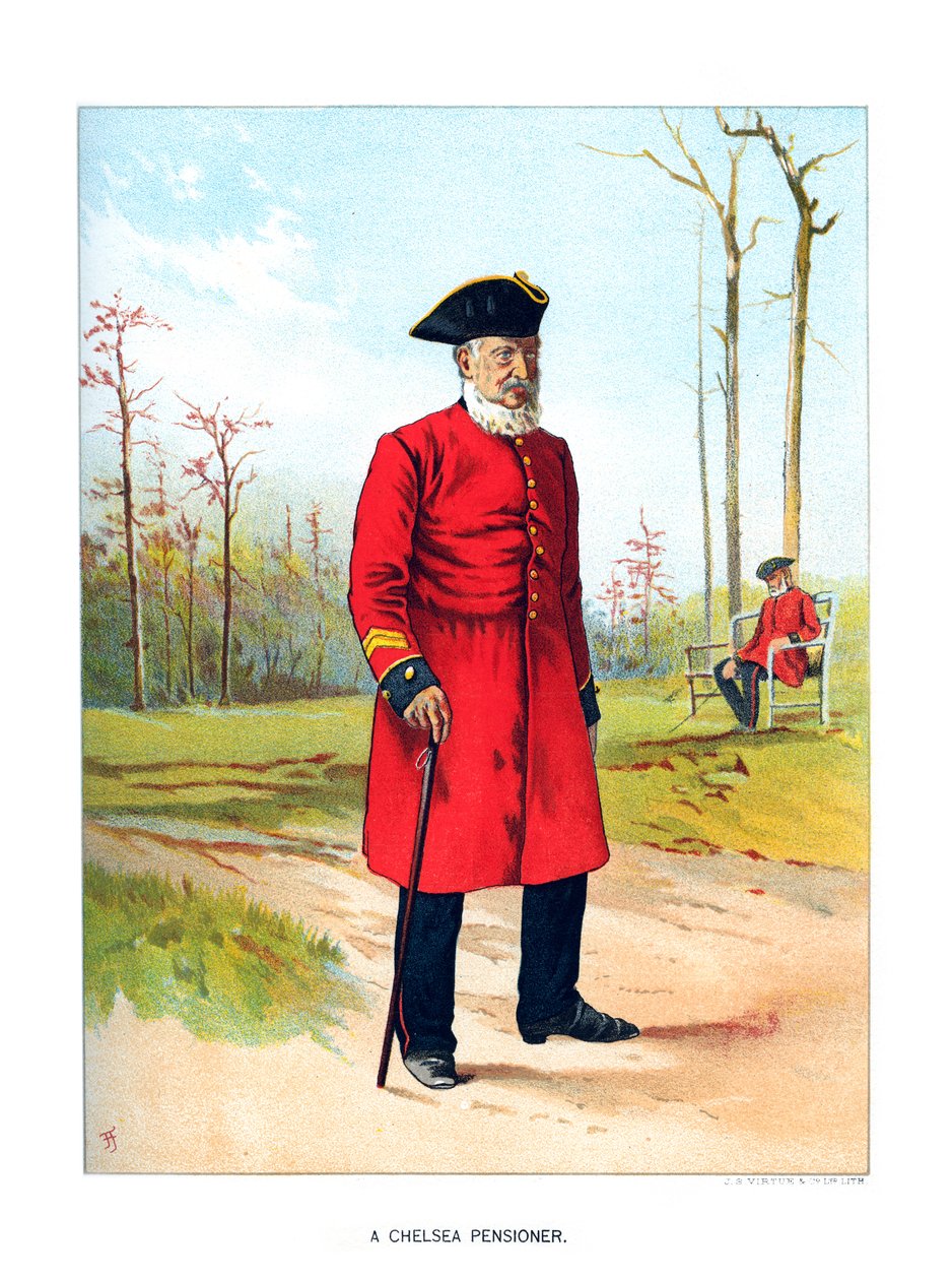 Chelsea-Pensionär, um 1890 von Geoffrey Douglas Giles
