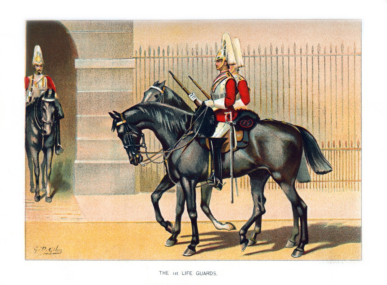 Die 1. Life Guards, um 1890 von Geoffrey Douglas Giles