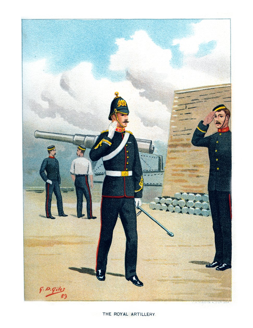 Die Königliche Artillerie, ca. 1890 von Geoffrey Douglas Giles