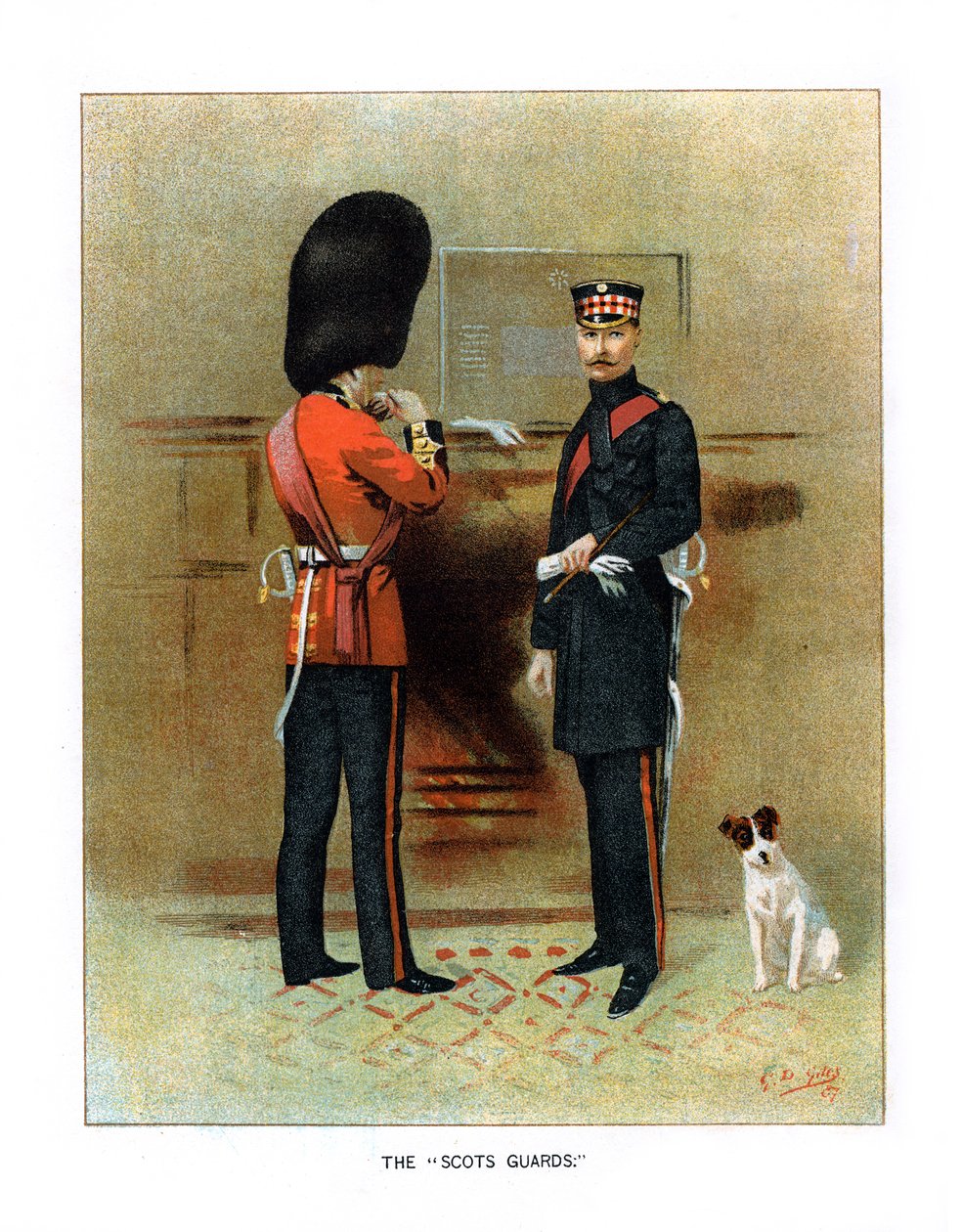 Die Scots Guards, ca. 1890 von Geoffrey Douglas Giles