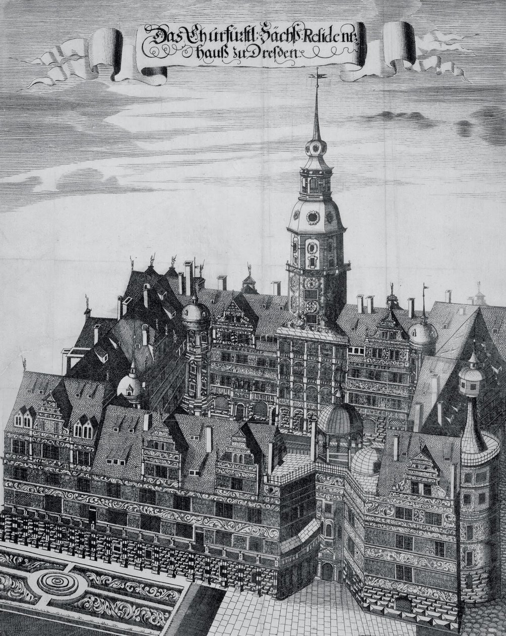 Das Kurfürstliche Palais in Dresden von Georg Jakob Schneider