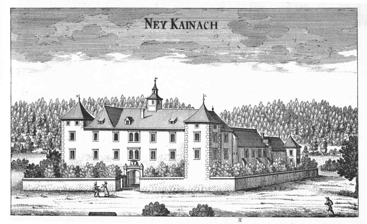 Schloss Ney Kainach, Neu Kainach oder Klein Kainach von Georg Matthaus Vischer