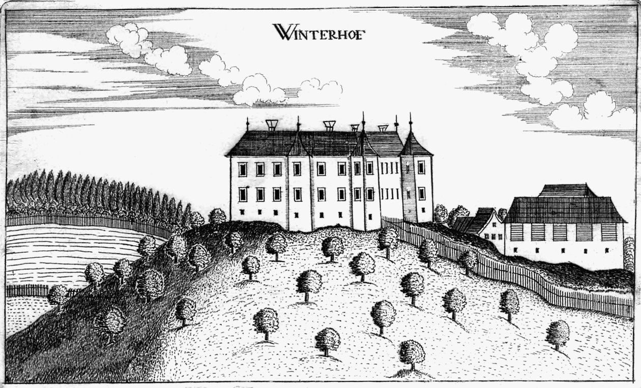 Schloss Winterhof in Stögerdorf von Georg Matthaus Vischer