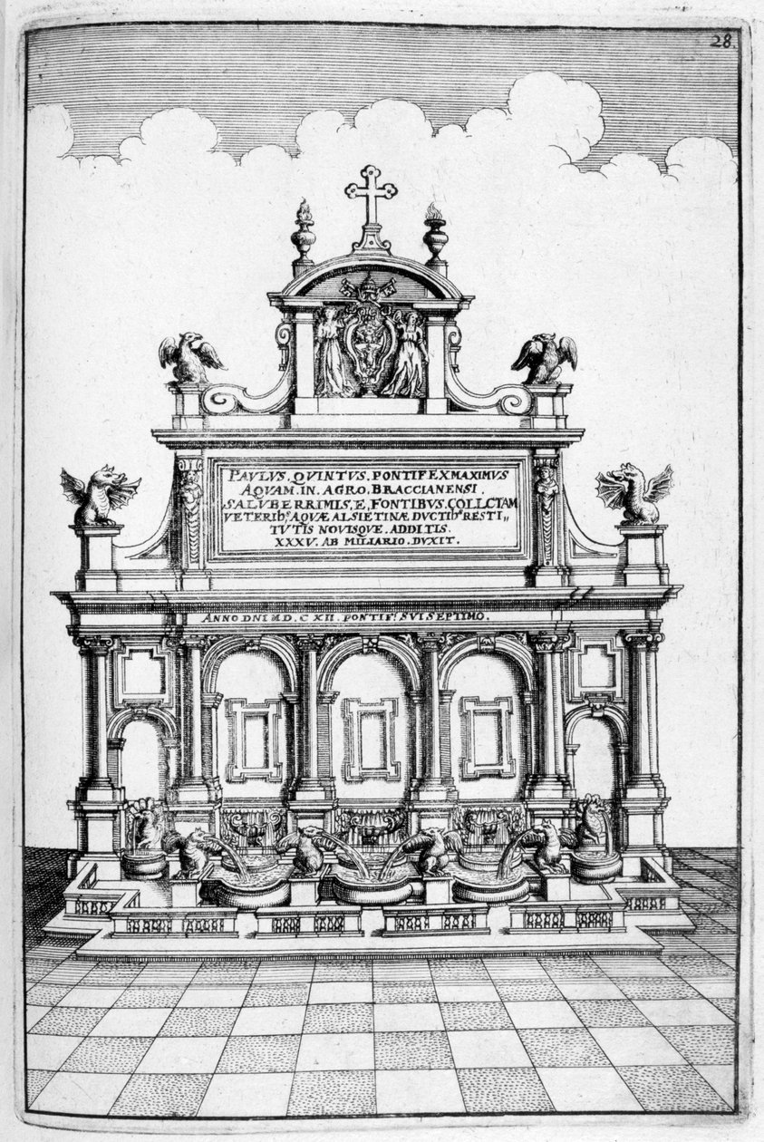 Brunnenentwurf, 1664 von Georg Andreas Bockler