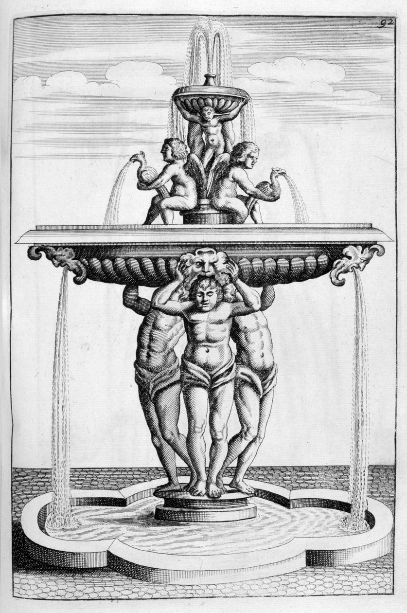 Brunnenentwurf, 1664 von Georg Andreas Bockler