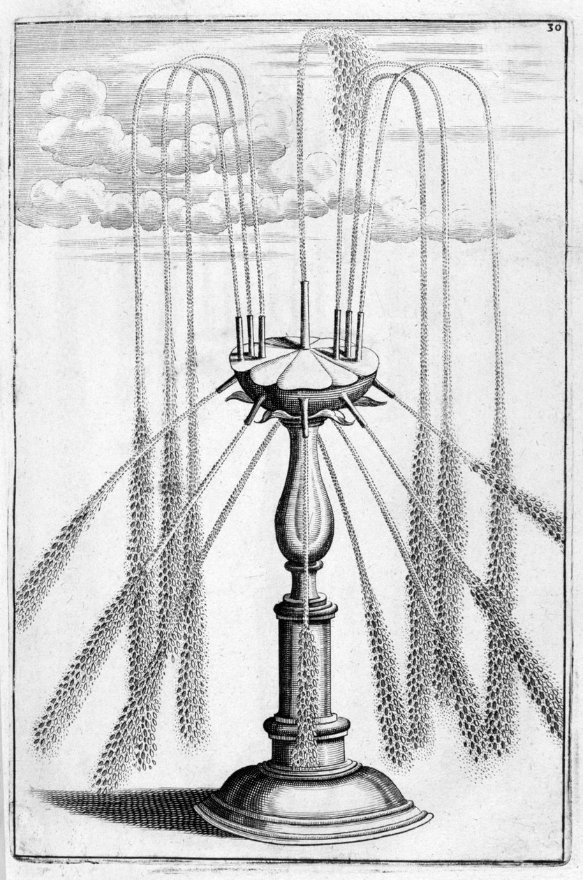 Ornamentaler Brunnenentwurf, 1664 von Georg Andreas Bockler