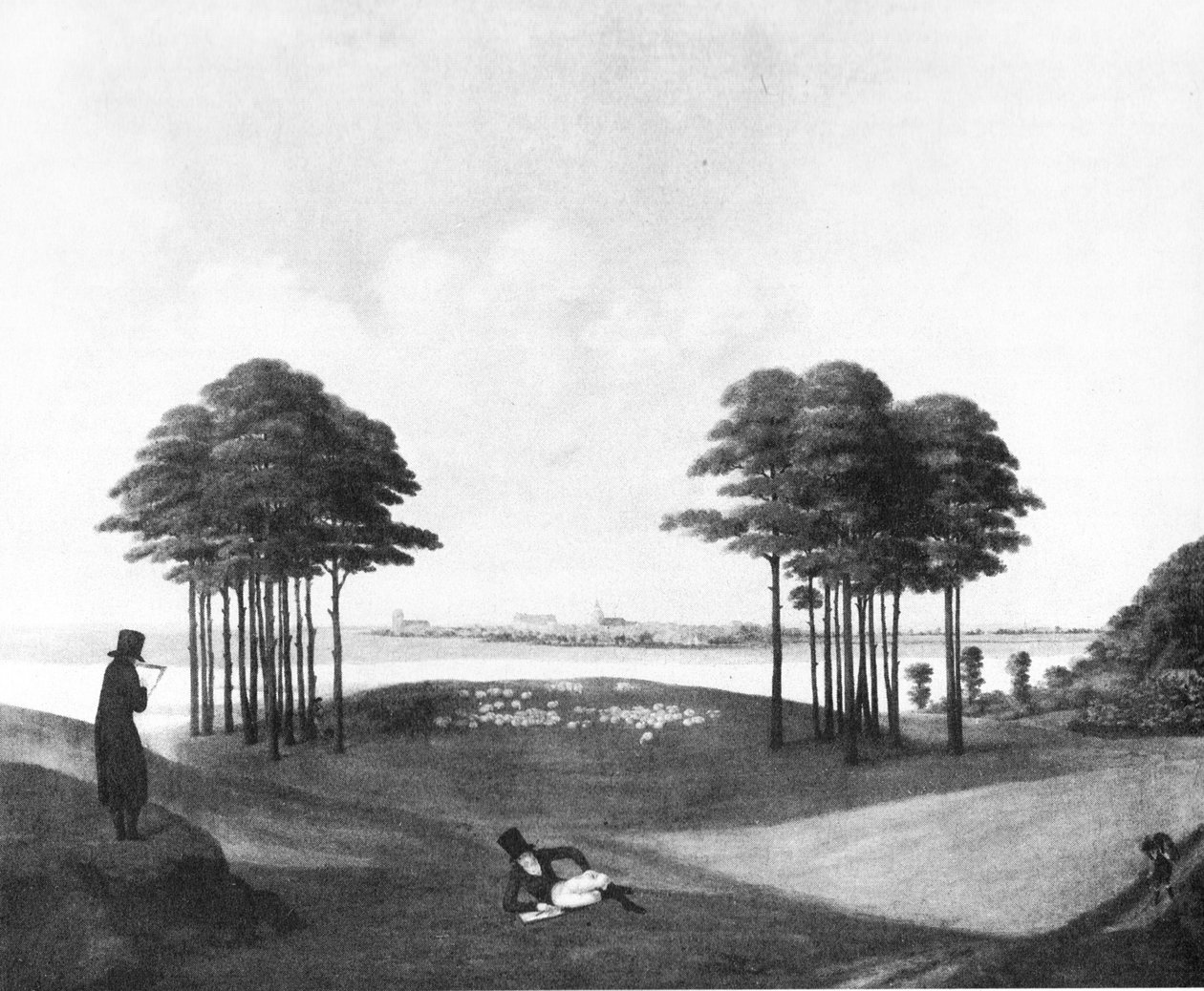 Ansicht der Stadt Güstrow von Georg Friedrich Kersting