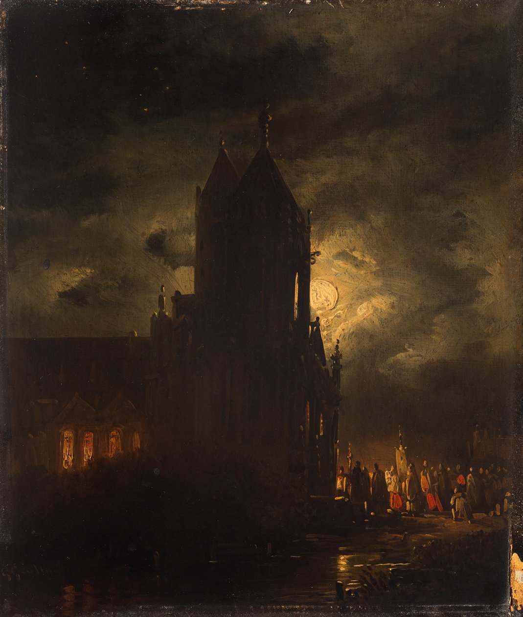 Nächtliche Prozession von Georg Gillis van Haanen