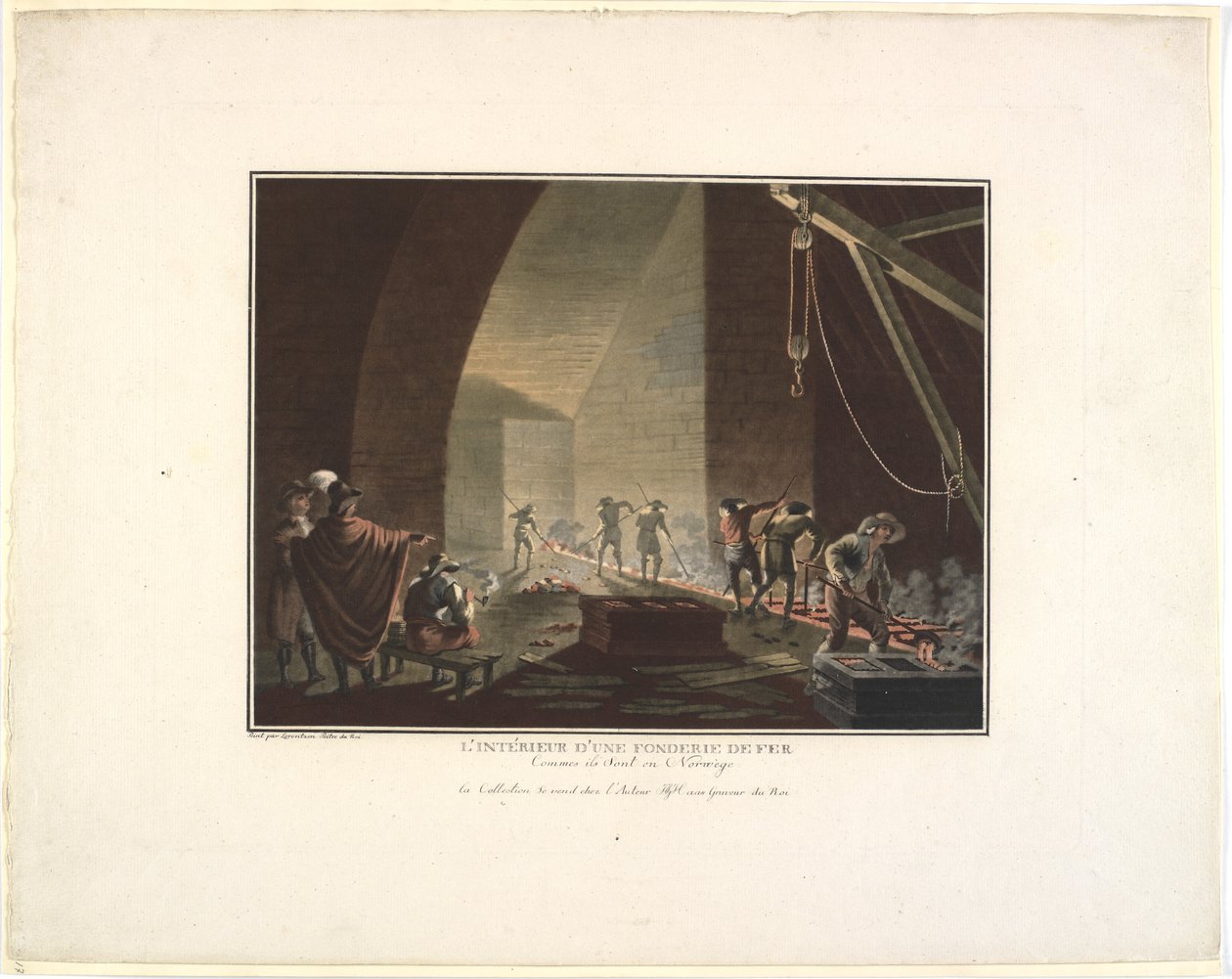 Das Innere einer Eisenhütte von Georg Haas