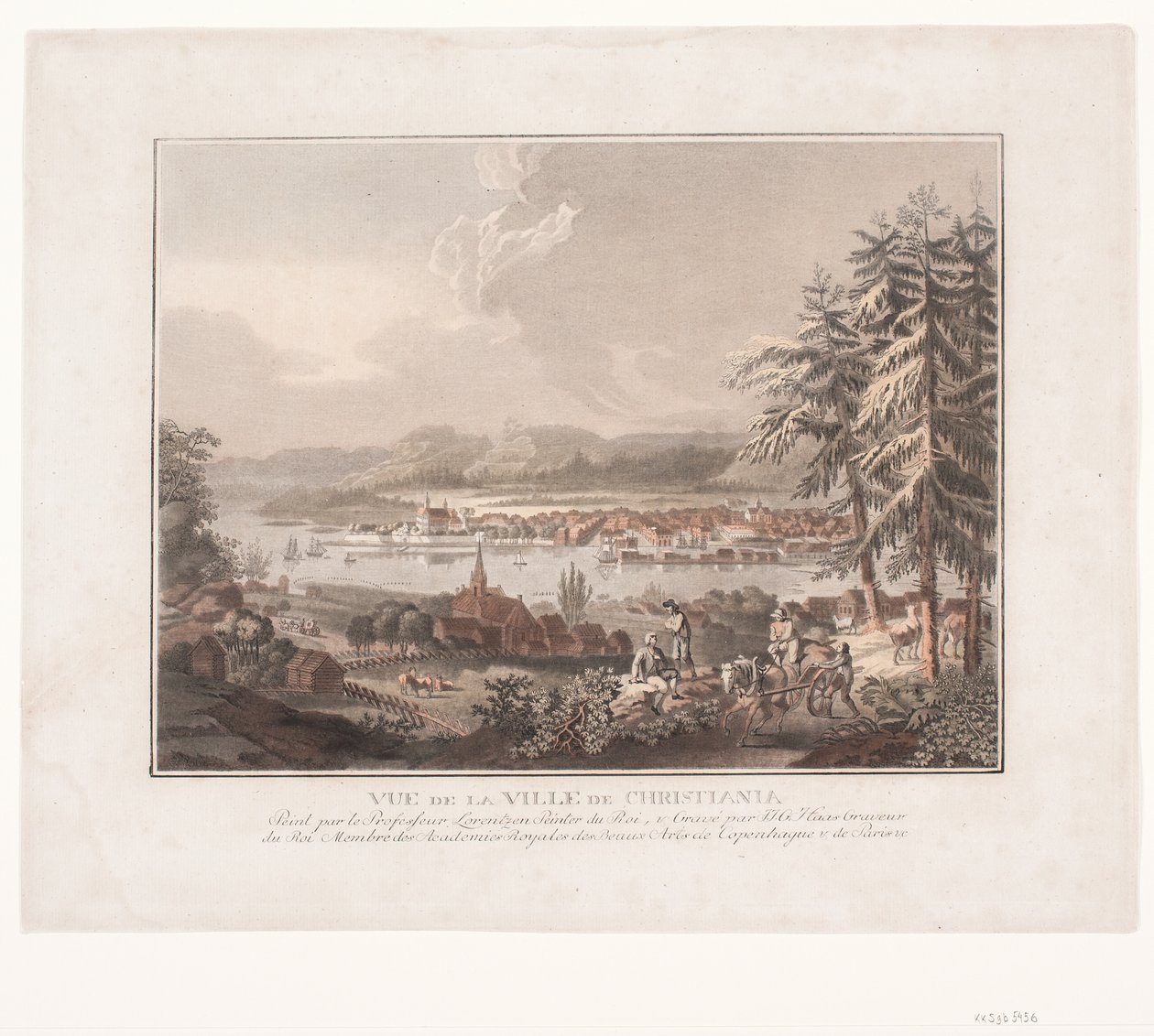 Blick über die Stadt Kristiania von Georg Haas
