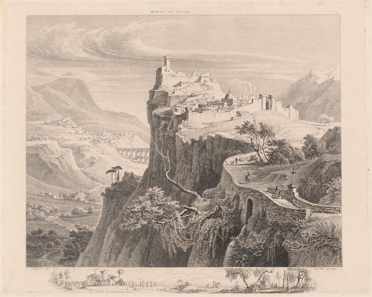 Ovindoli in den Abruzzen von Georg Heinrich Busse
