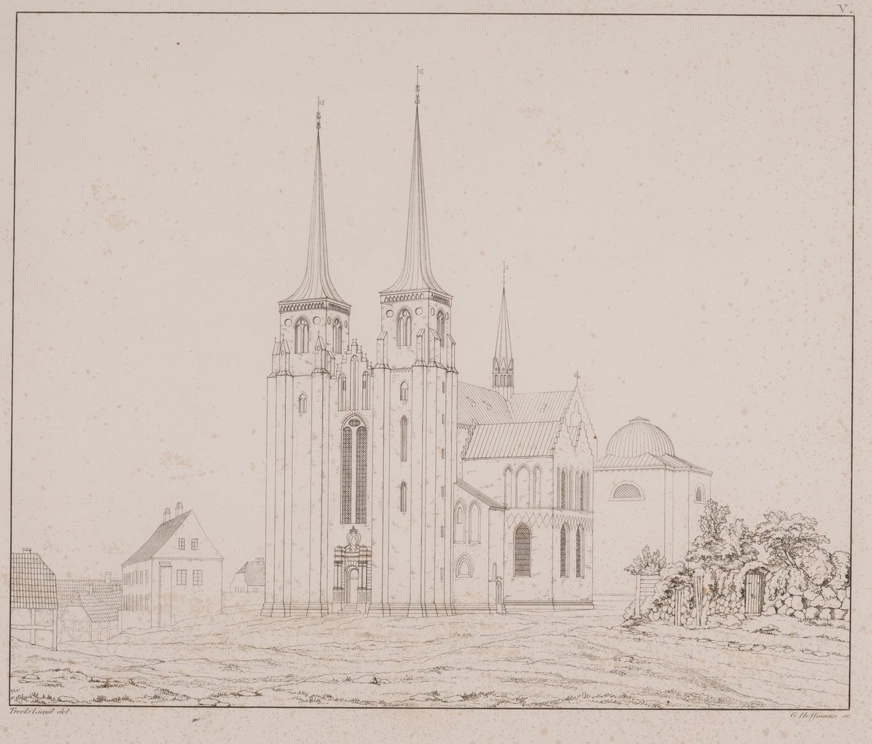 Roskilde Domkirke von Südwesten gesehen von Georg Hoffmann