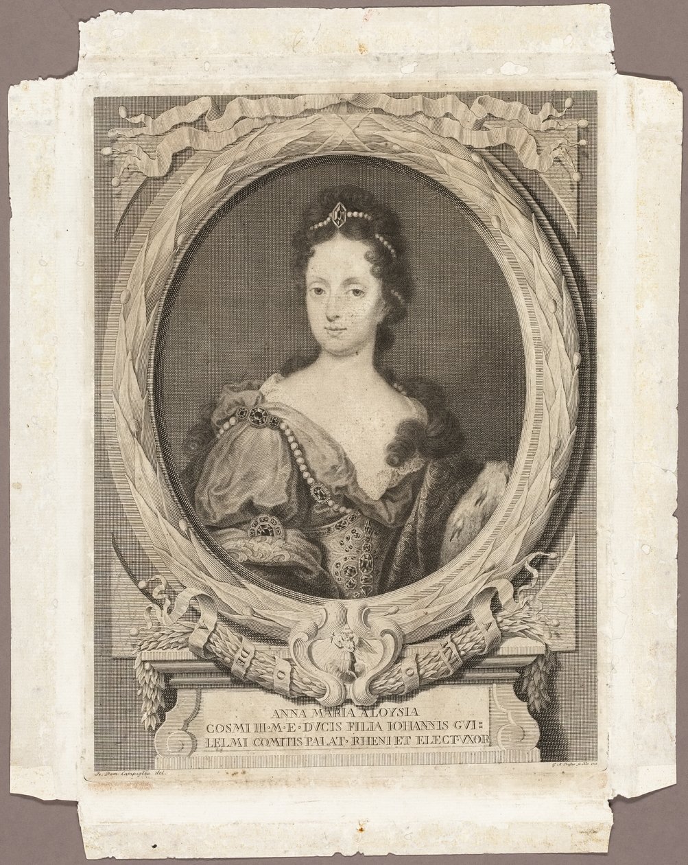 Anna Maria Luisa von Georg Martin Preissler