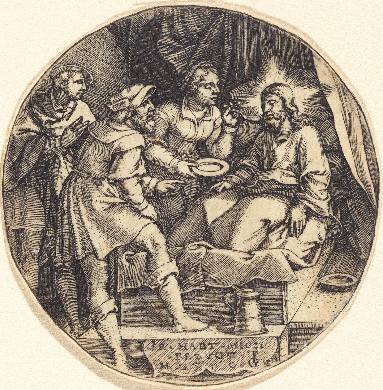 Die Kranken pflegen von Georg Pencz