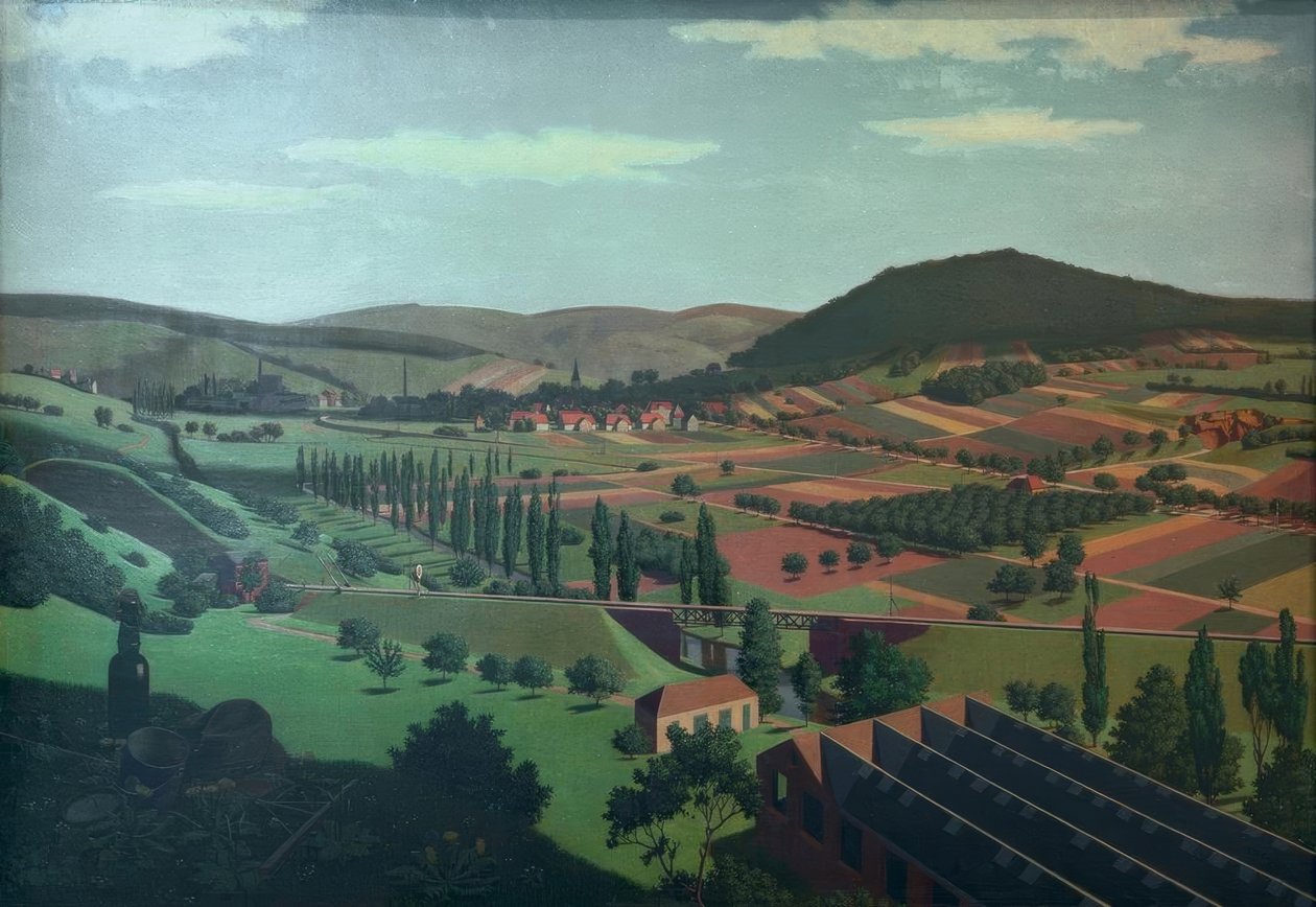 Landschaft bei Berghausen von Georg Scholz