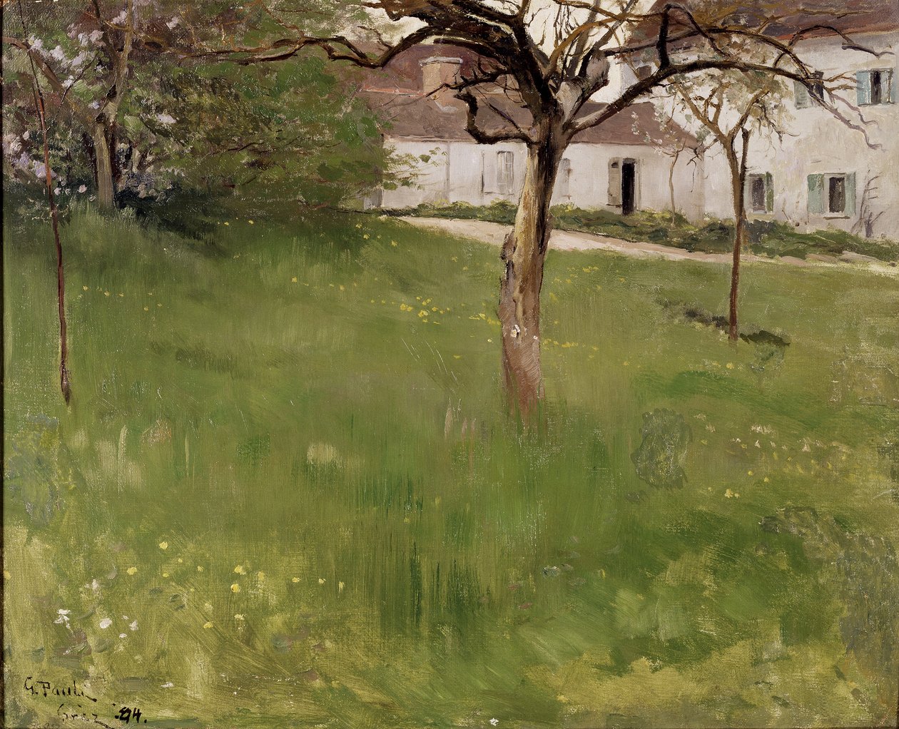 Ein Garten in Grez von Georg Vilhelm Pauli