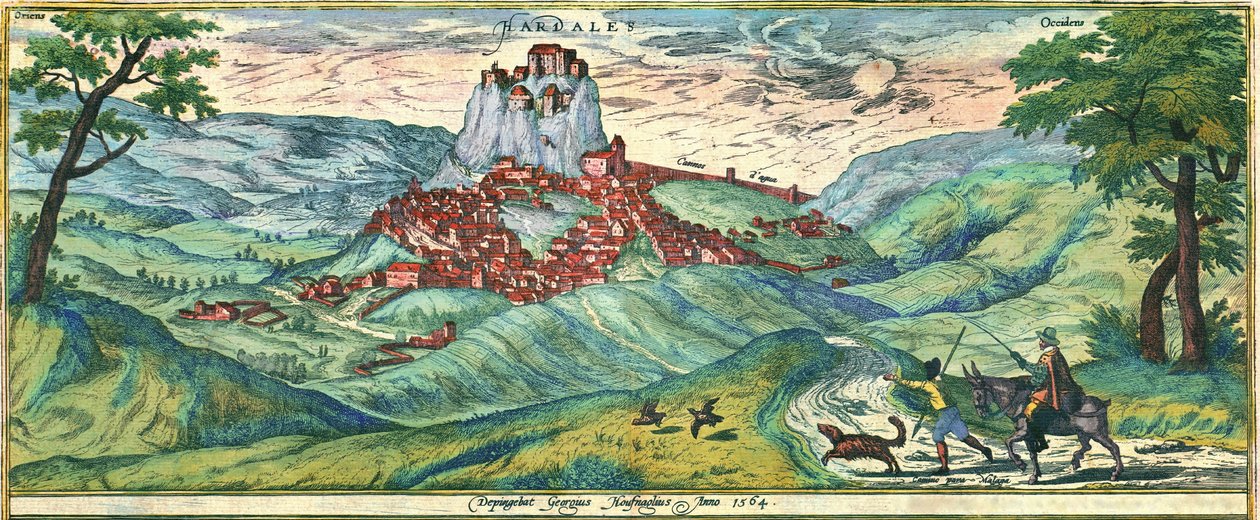 Stadt Malaga von Georg and Hogenberg Franz (1535 90) Braun