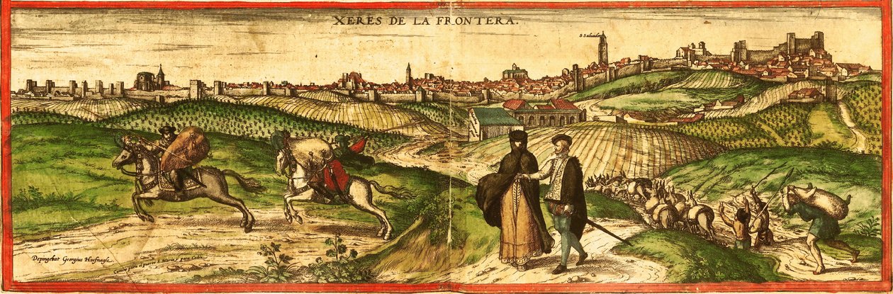 Spanien von Georg and Hogenberg Franz (1535 90) Braun