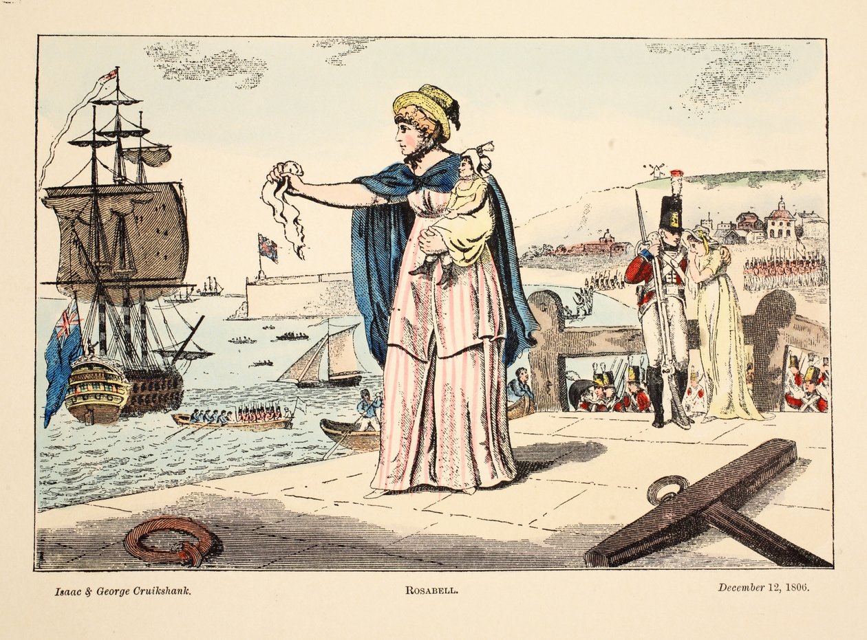 Rosabell, veröffentlicht 1806 von Isaac, Robert and George Cruikshank