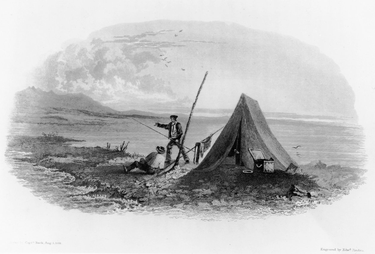 Mount Copleston in den Rocky Mountains, 1826 von George Back