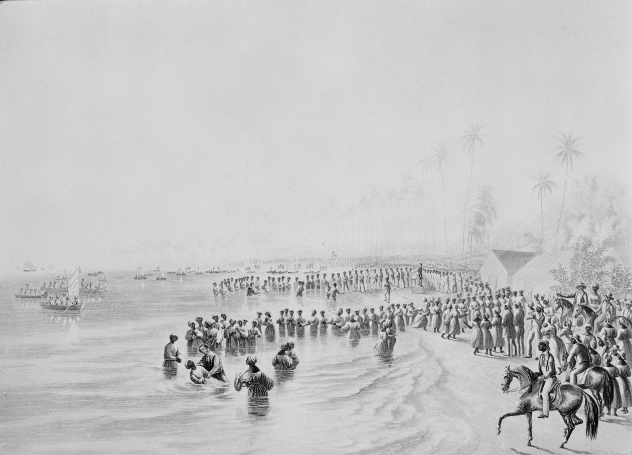 Die Verordnung der Taufe in Jamaika, 1842 von George Baxter