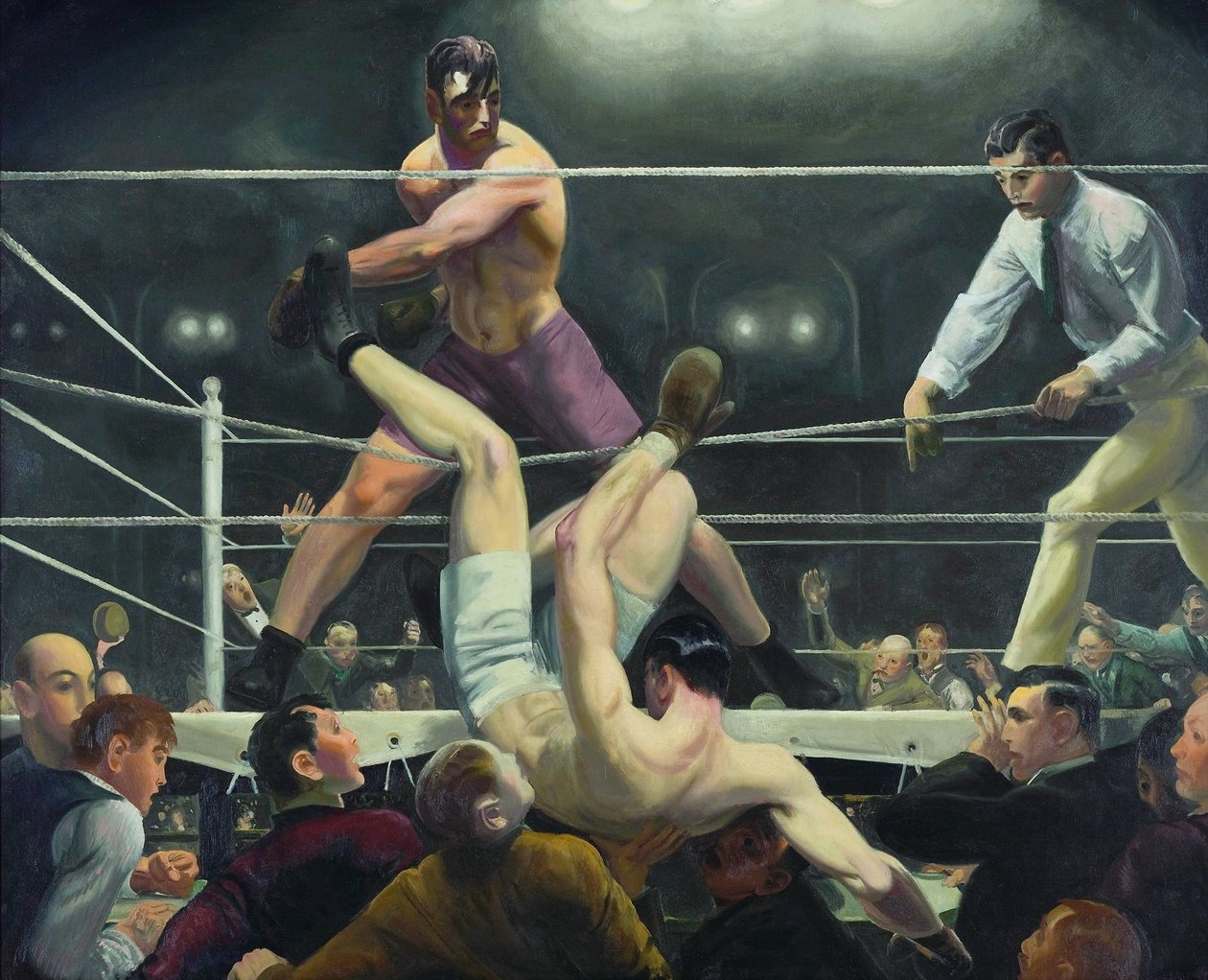 Dempsey und Firpo von George Wesley Bellows
