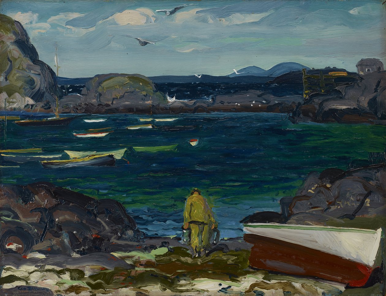 Der Hafen, Monhegan-Küste, Maine von George Wesley Bellows
