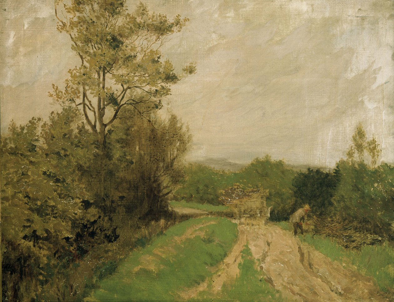 Szene auf Otmoor, 1912 von George Carline