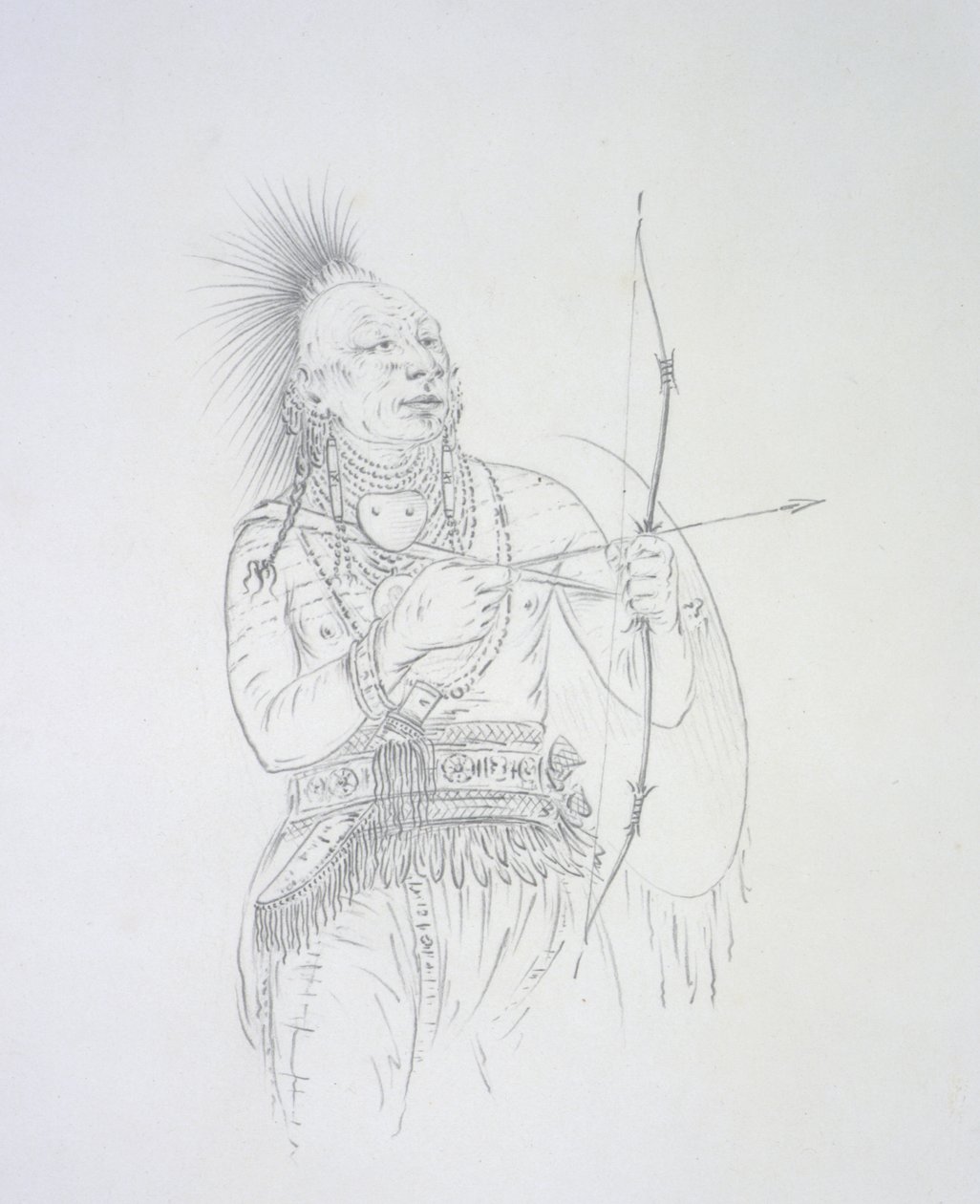 Meach-o-shin gaw (Der kleine weiße Bär) 1852 von George Catlin