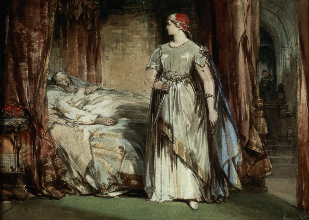 Lady Macbeth, 1850 von George Cattermole