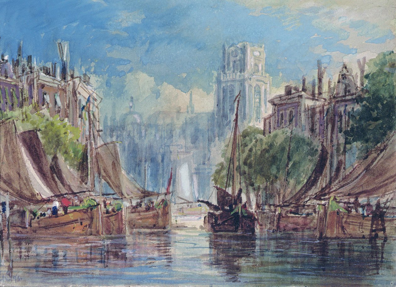 Ansicht von Rotterdam von George the Elder Chambers