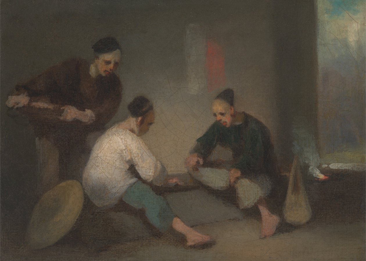 Chinesische Glücksspieler von George Chinnery