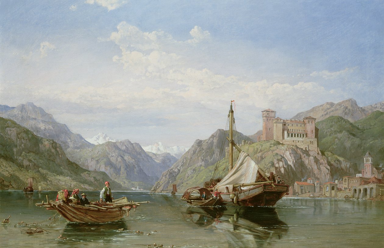 Angera am Lago Maggiore von George Clarkson Stanfield