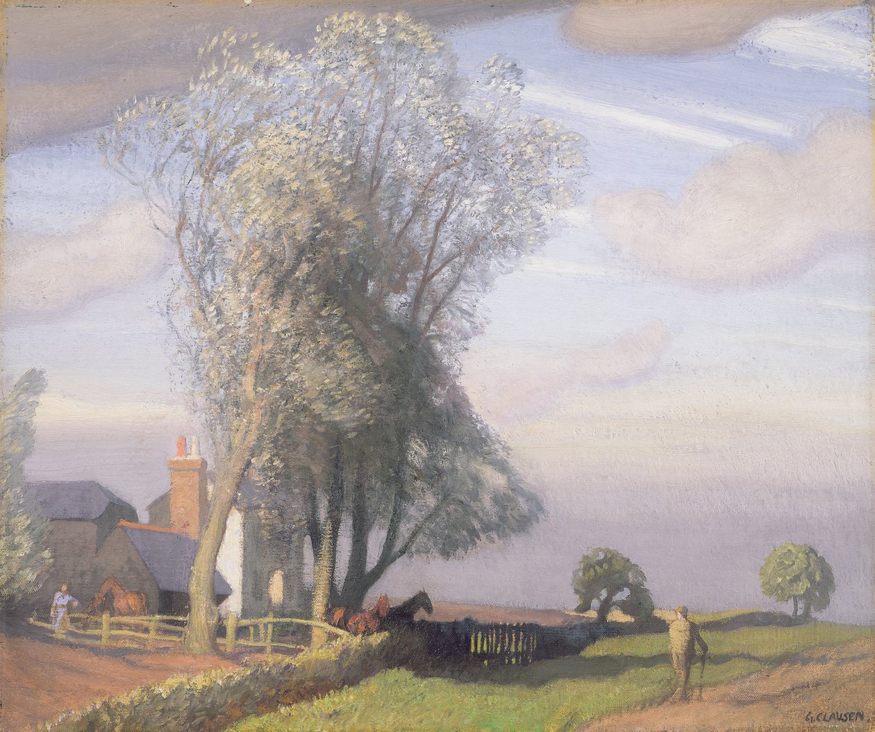 Weidenbaumfarm, ca. 1928 von George Clausen
