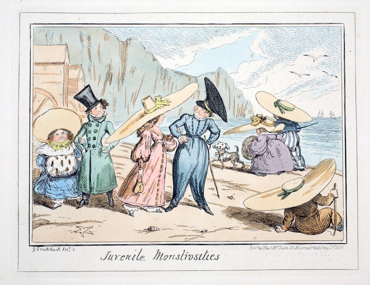 Jugendliche Monstrositäten, veröffentlicht 1835 von George Cruikshank