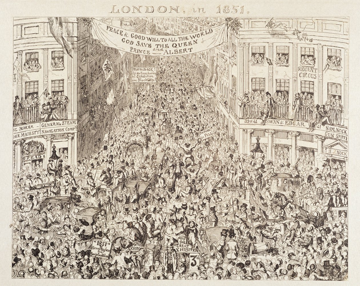Mayhews Große Ausstellung von 1851: London im Jahr 1851 von George Cruikshank