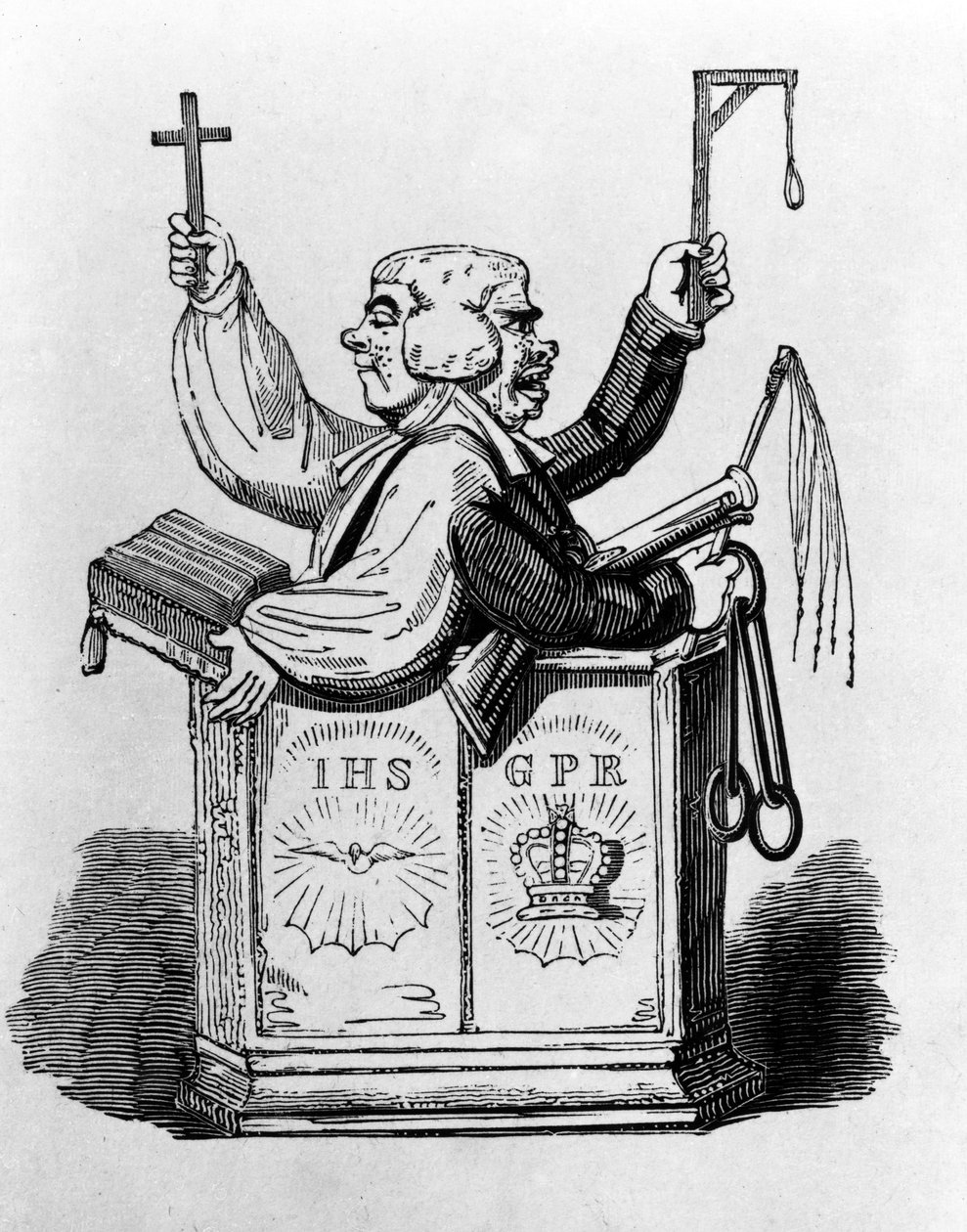 Der geistliche Magistrat, 1819 von George Cruikshank