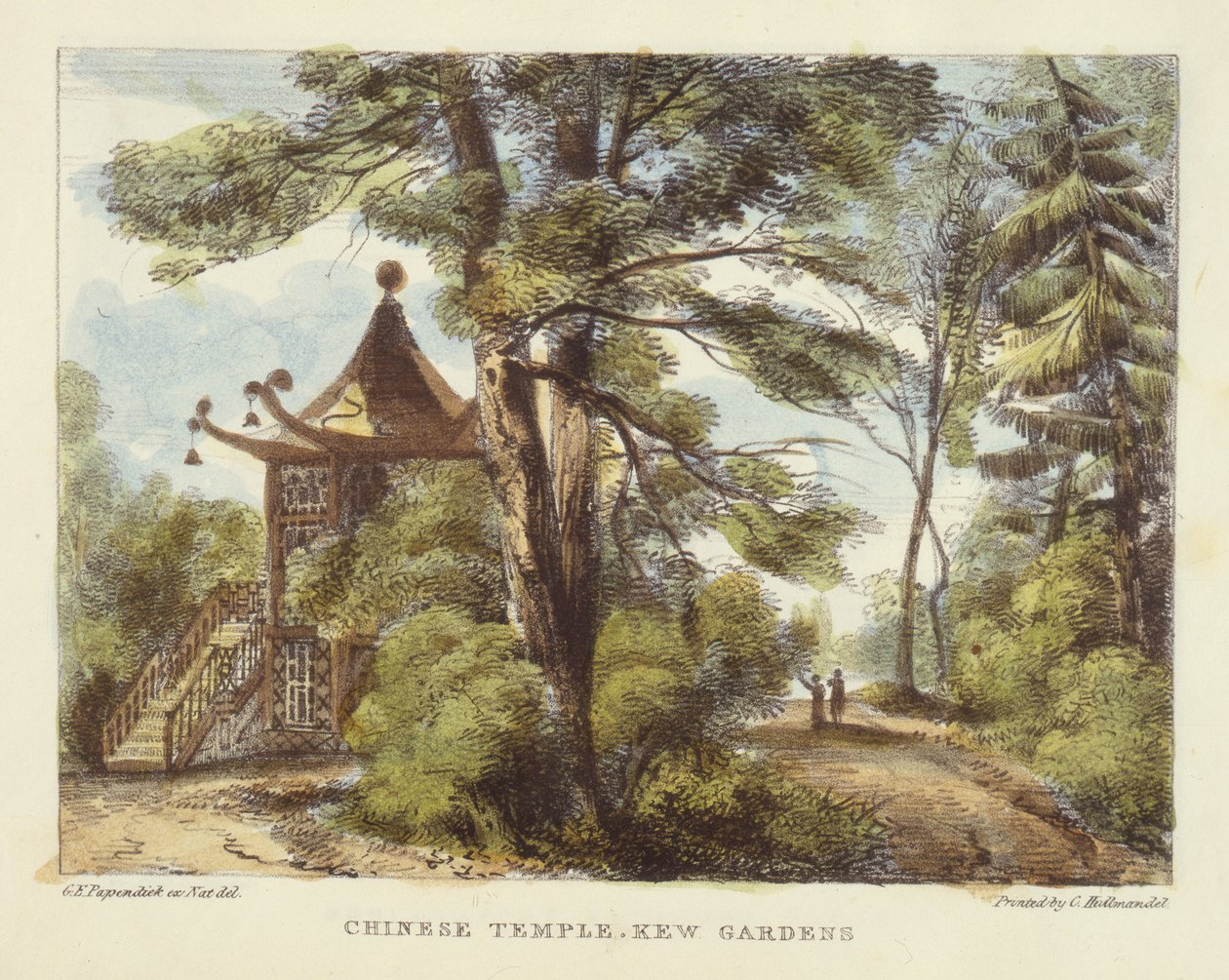 Chinesischer Tempel, Kew Gardens, Tafel 13 aus 