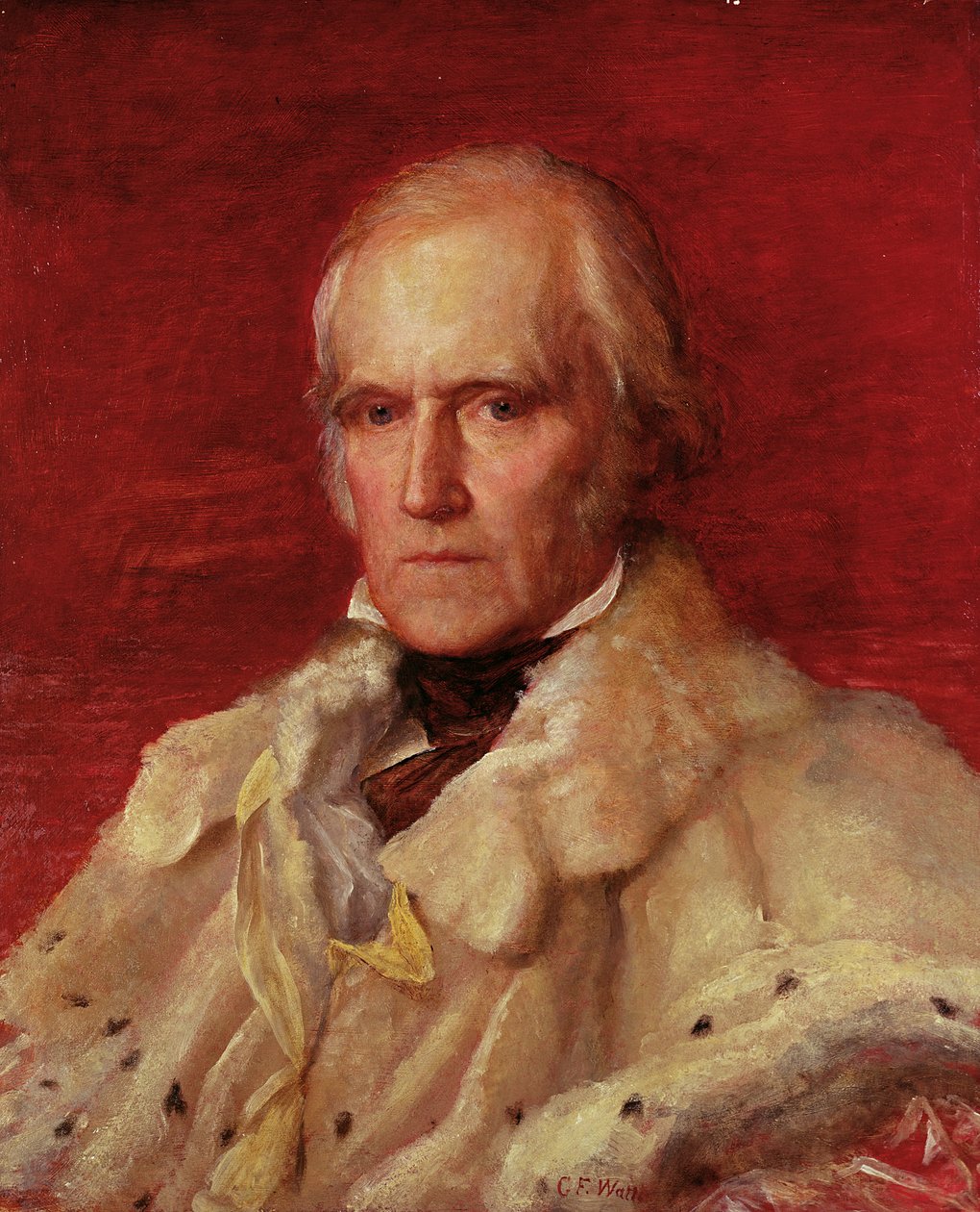 Porträt von Stratford Canning (1786-1880), Viscount Stratford de Redcliffe (1856-7) von George Frederick Watts